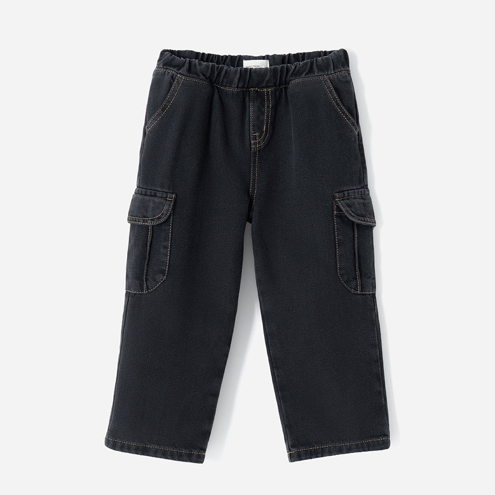 Jean Cargo Babyfresh Negro para Niño