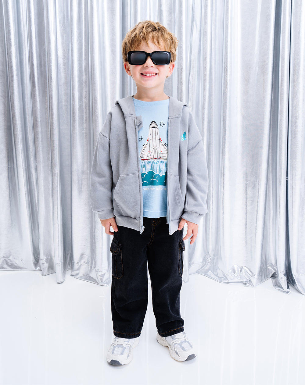 Jean Cargo Babyfresh Negro para Niño
