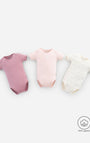 Babyfresh Body Manga Corta Algodón x3 Unds Surtido Bebé Niña