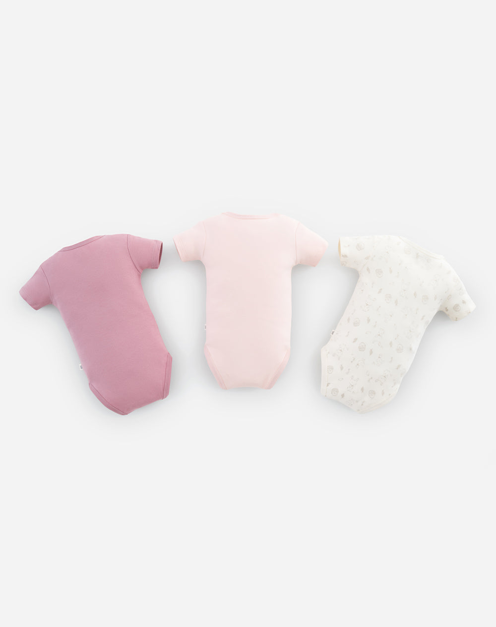 Babyfresh Body Manga Corta Algodón x3 Unds Surtido Bebé Niña