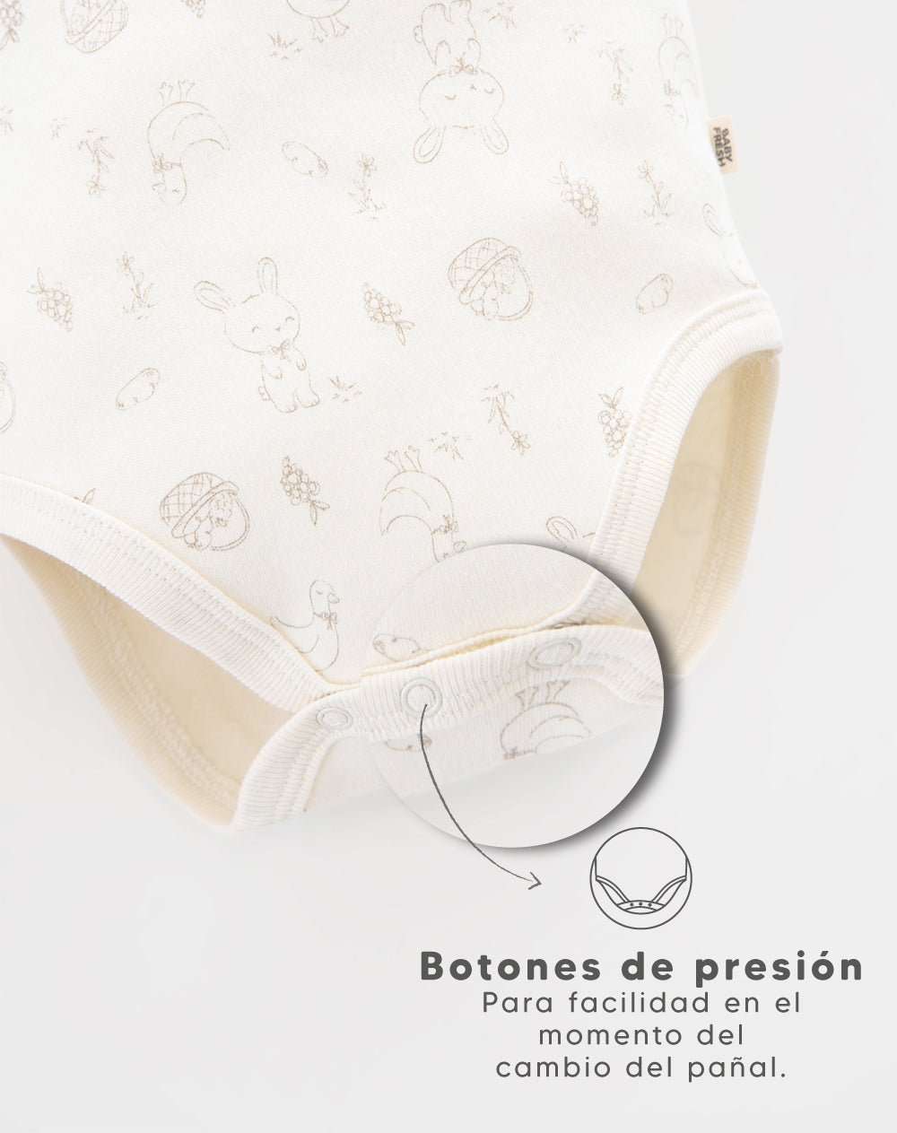 Babyfresh Body Manga Corta Algodón x3 Unds Surtido Bebé Niña