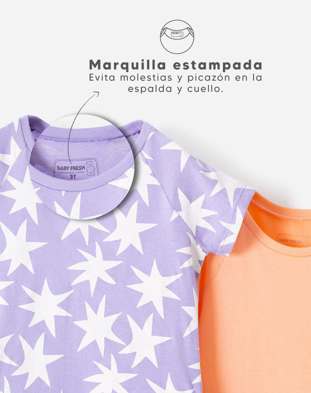 Vestido Corto Babyfresh Algodón x2 Unidades para Niña