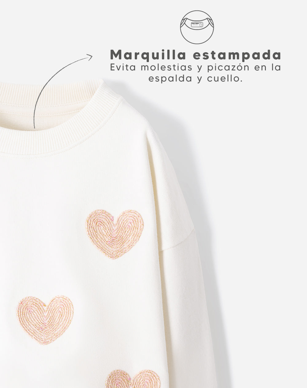 Buzo Babyfresh Oversize Bordado para Niña