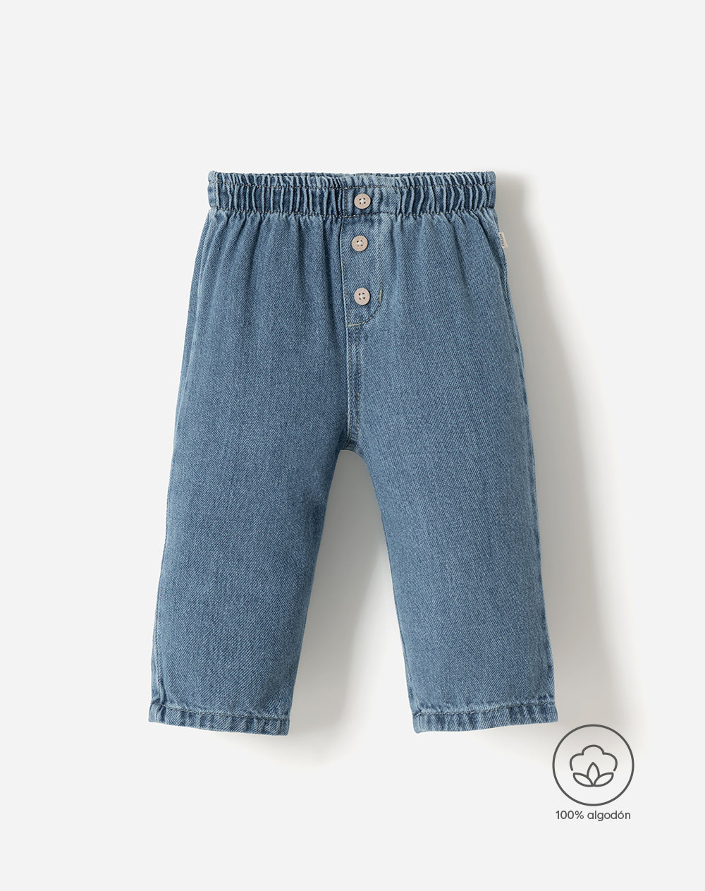 Jean Baggy Babyfresh Algodón Índigo para Bebé