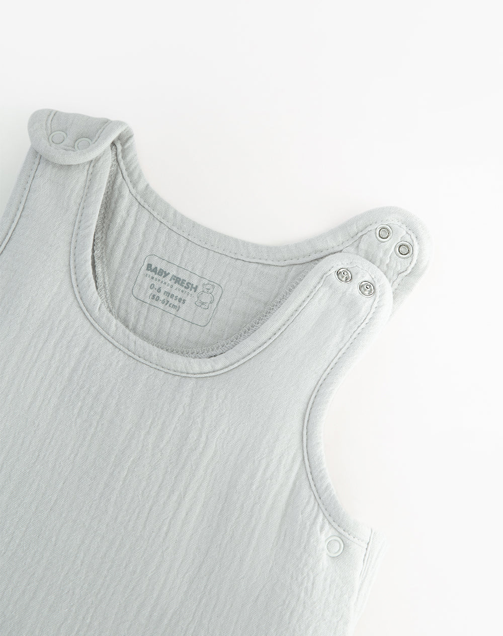 Sleeping Babyfresh Acolchado Algodón Gris para Bebé
