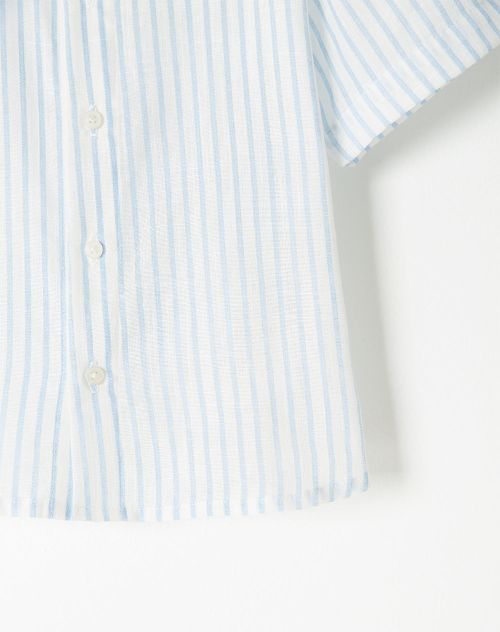 Camisa Babyfresh Manga Corta Regular Algodón Rayas para Niño