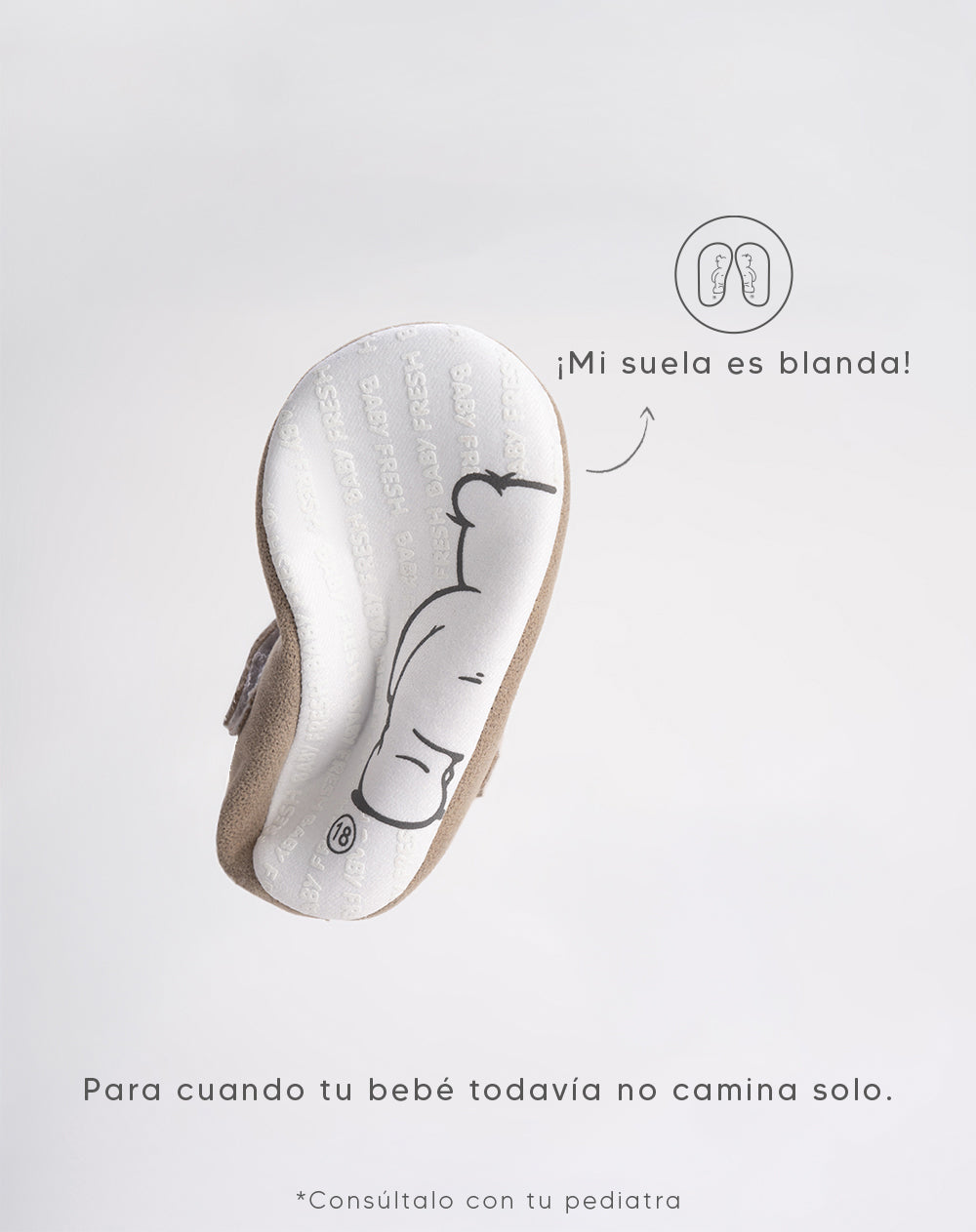 Zapatos Babyfresh Tipo Loafer Suela Blanda para Niña