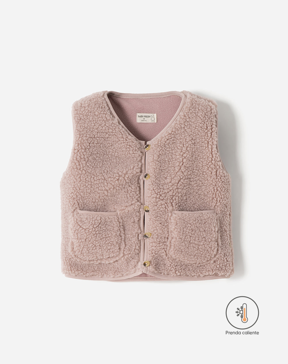 Chaleco Babyfresh Regular Peludo para Niña