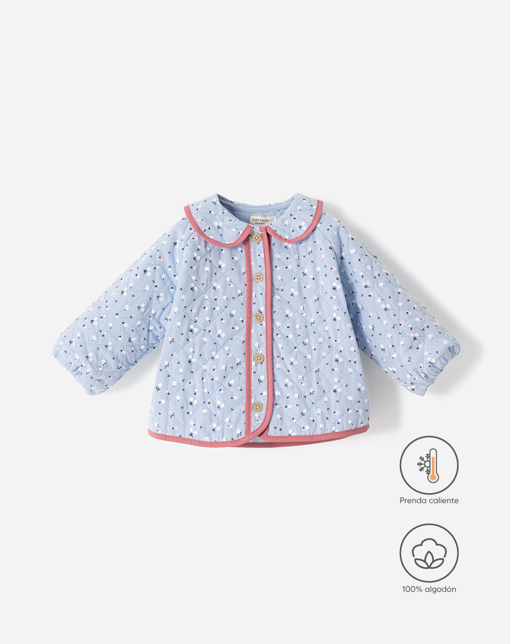 Chaqueta Babyfresh Regular Acolchada Estampada para Bebé Niña