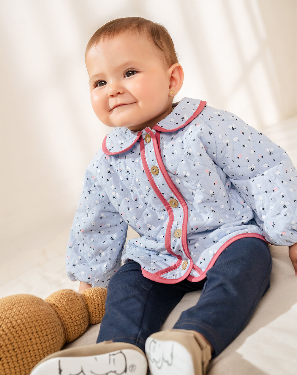 Chaqueta Babyfresh Regular Acolchada Estampada para Bebé Niña