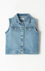 Chaleco Denim Regular Babyfresh Índigo Medio para Bebé Unisex