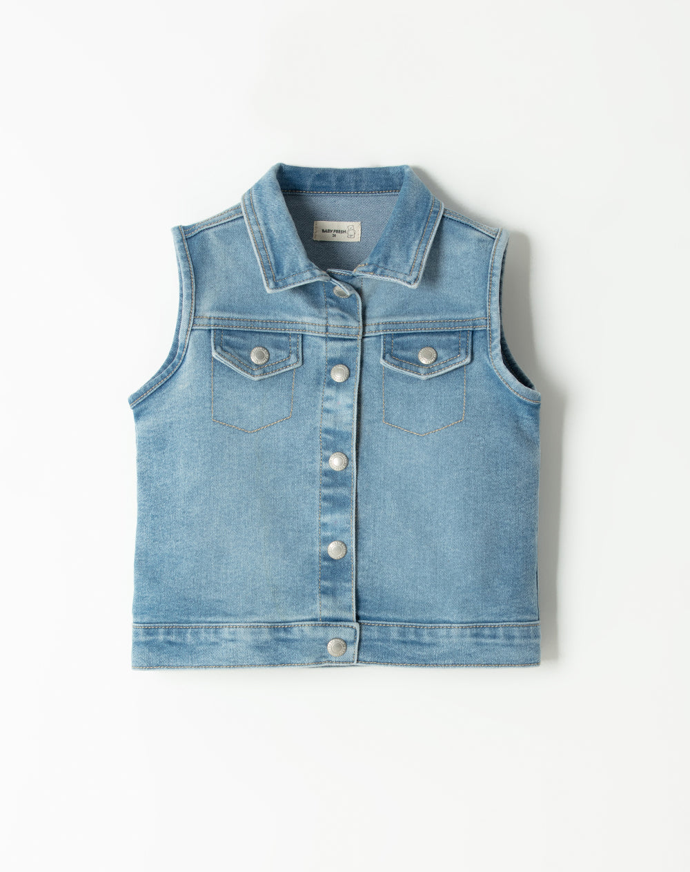 Chaleco Denim Regular Babyfresh Índigo Medio para Bebé Unisex