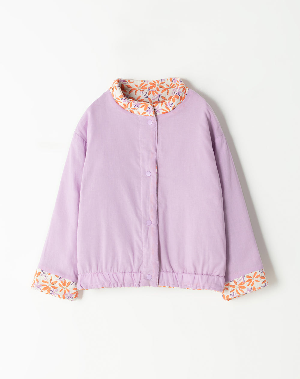 Chaqueta Babyfresh Bomber Algodón Doble Faz para Niña