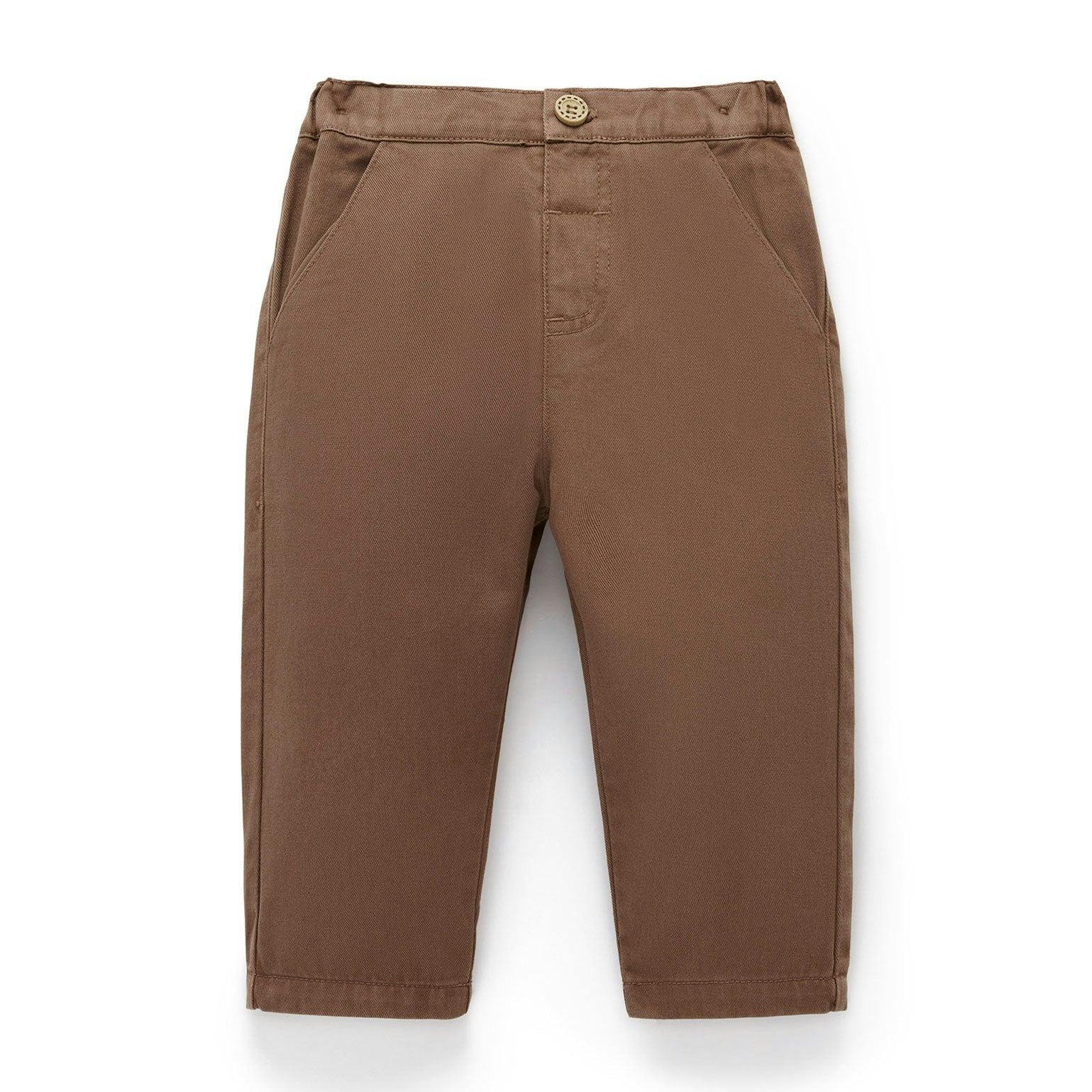 Pantalón Chino Clásico Purebaby Oak para Bebé y Niño