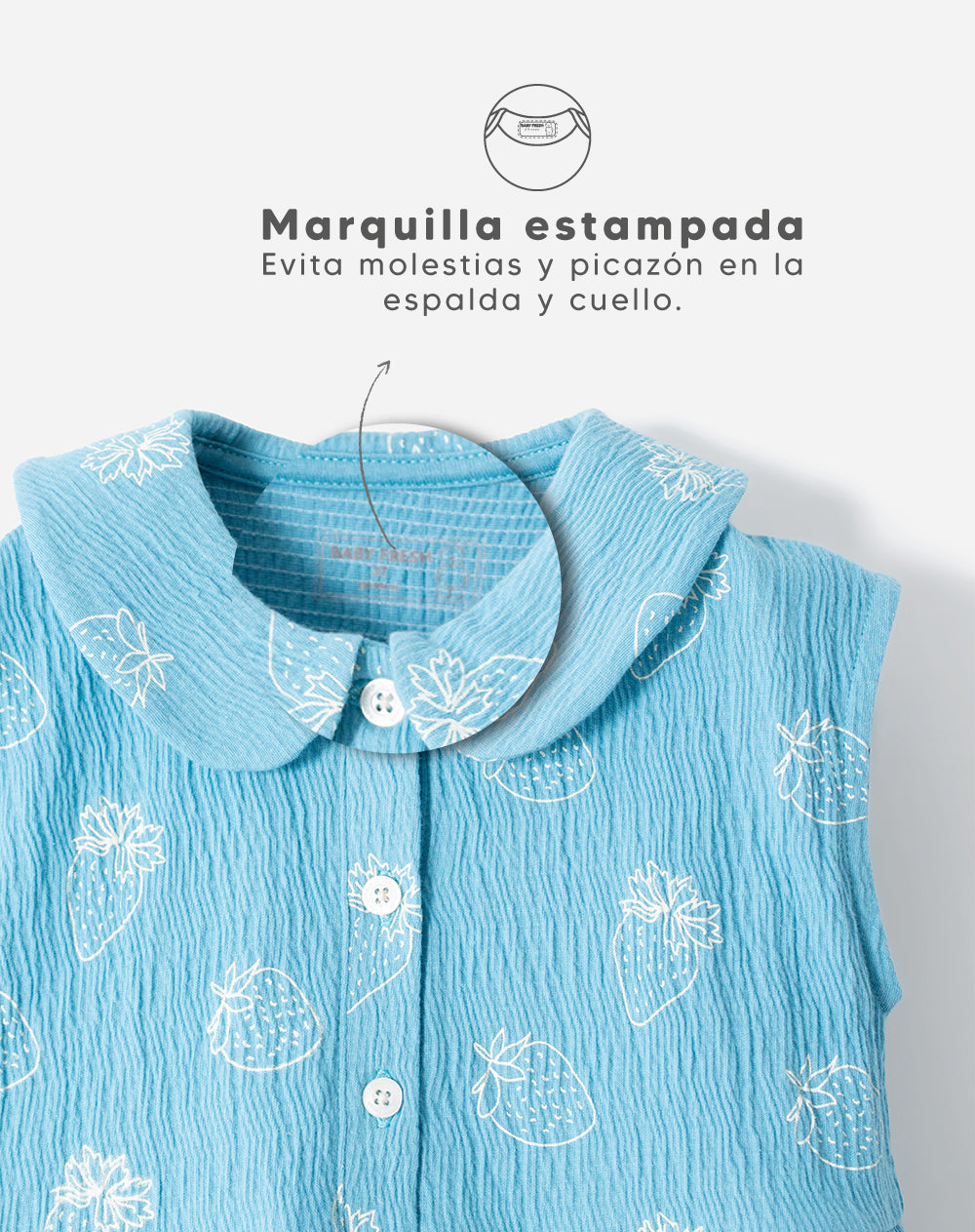 Enterizo Babyfresh Corto Regular Estampado para Niña