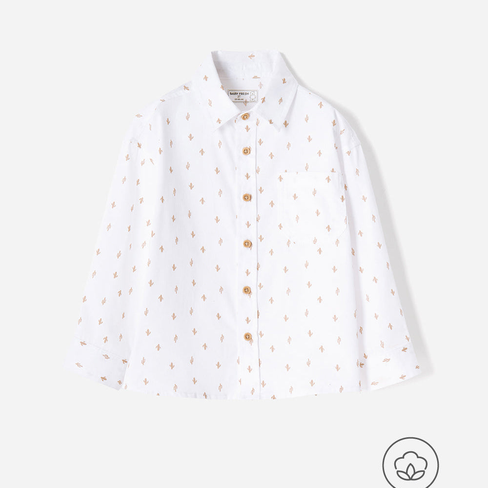 Camisa Babyfresh Manga Larga Algodón Estampada para Niño