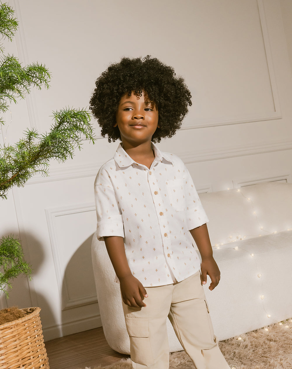Camisa Babyfresh Manga Larga Algodón Estampada para Niño