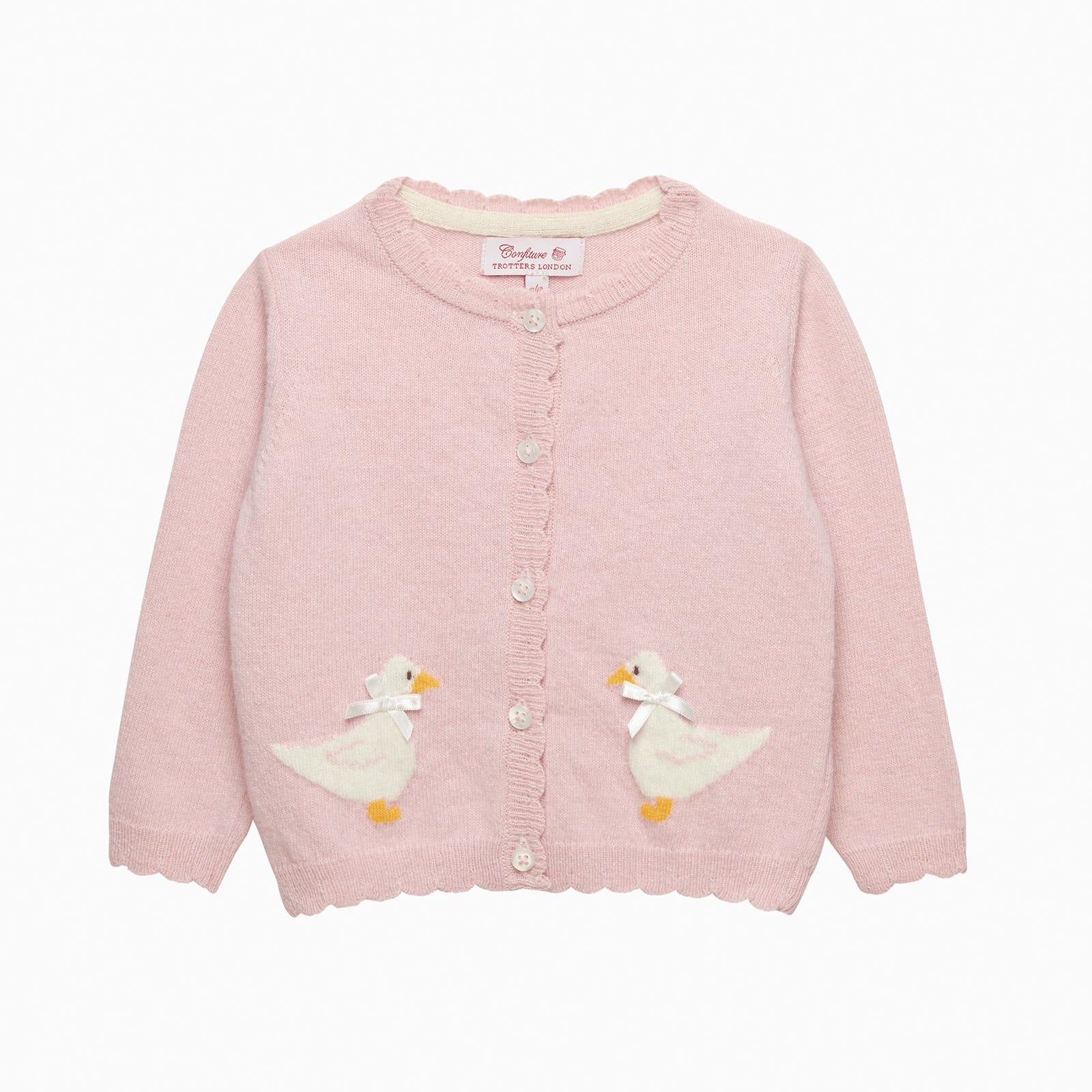 Cárdigan Rosa Baby Duck Trotters para Bebé