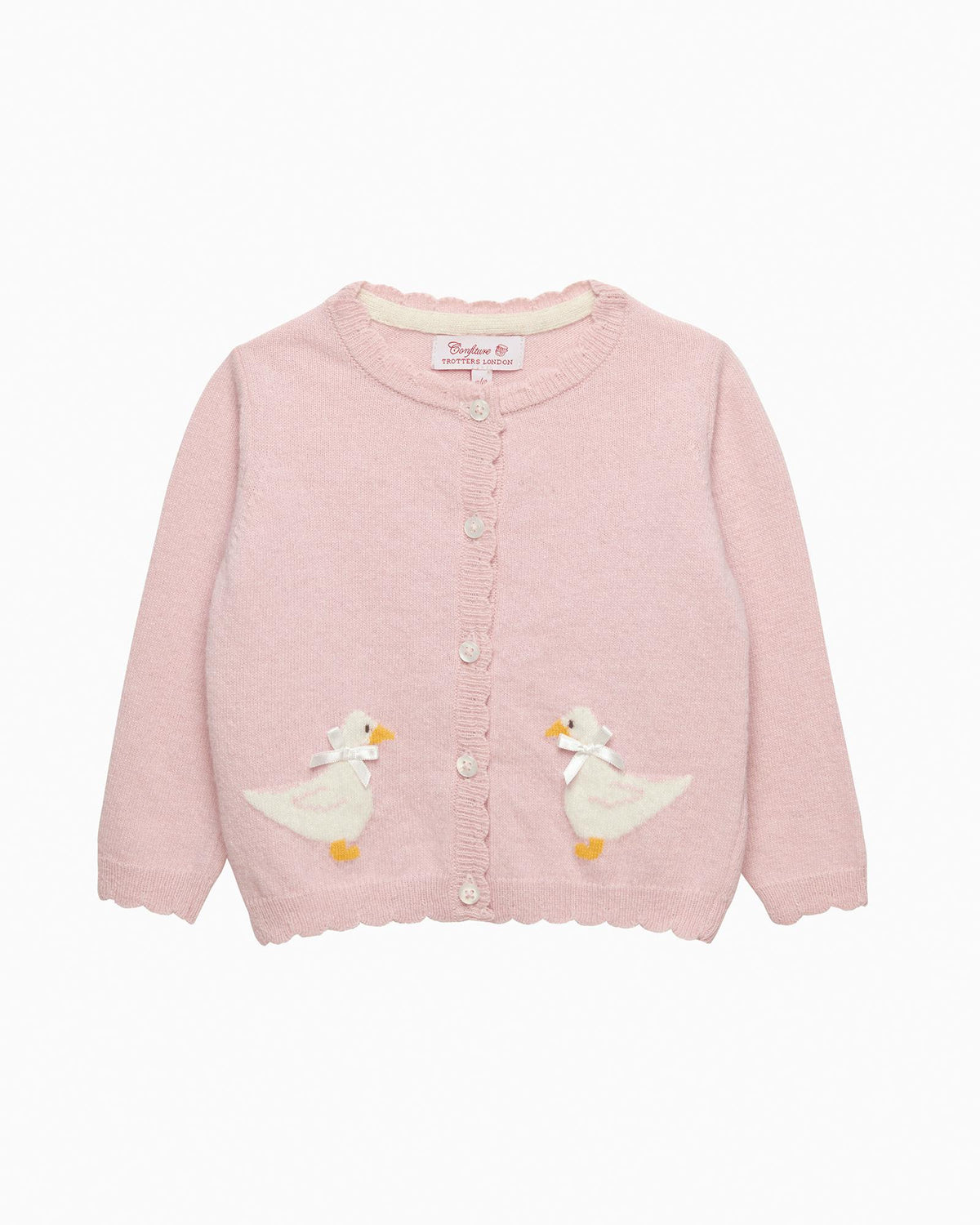 Cárdigan Rosa Baby Duck Trotters para Bebé