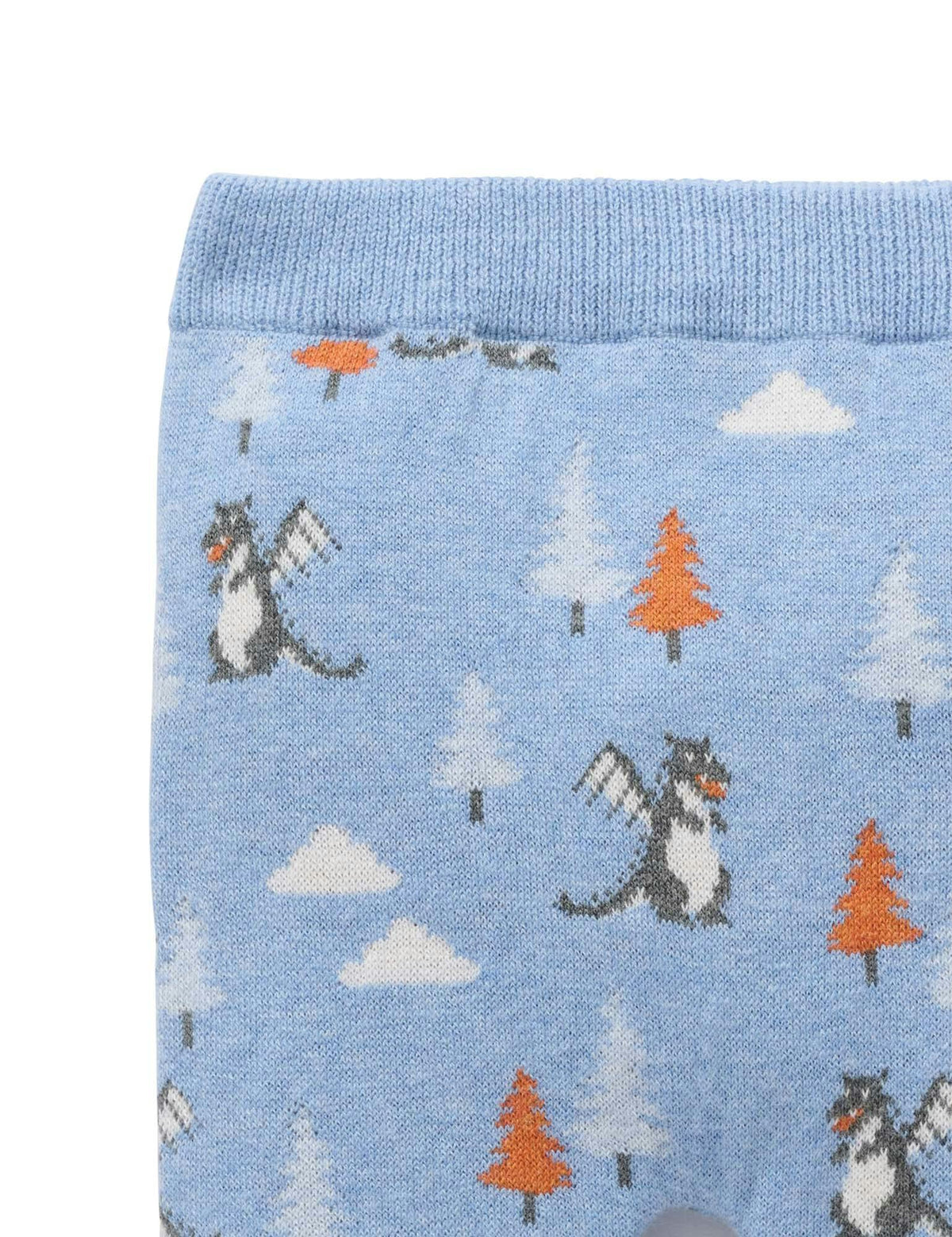 Leggings Magical Forest Purebaby Forest Jacquard para Bebé