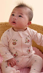 Thick Zip Growsuit Set Sweet Pea Print