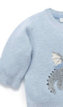 Suéter Purebaby Magical Forest Ice Melange para Bebé