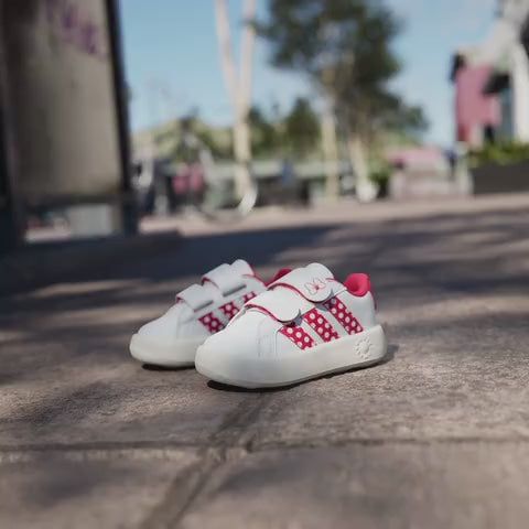 Tenis adidas Disney Minnie Mouse Grand Court para Bebés y Niños Pequeños KI9528