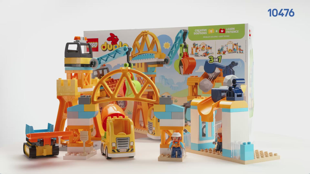 LEGO DUPLO Sitio de Construcción y Vehículos 3 en 1 10476