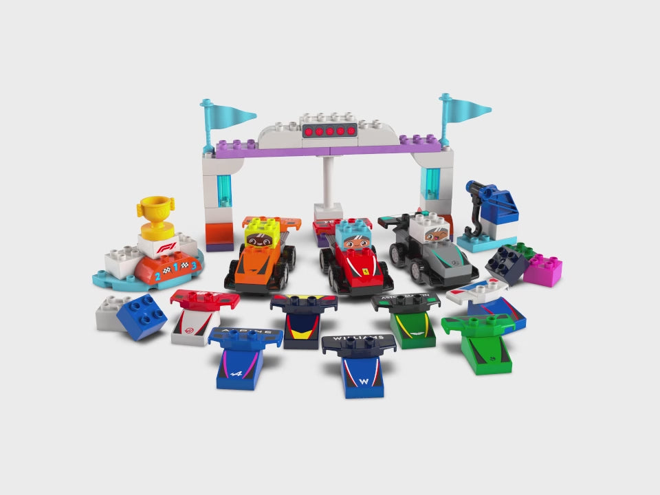 LEGO DUPLO Coches de Carreras y Pilotos del Equipo de F1 10445