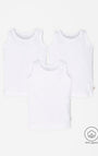 Camiseta Babyfresh Esqueleto Algodón x3 Unds Blanca para Bebé Unisex