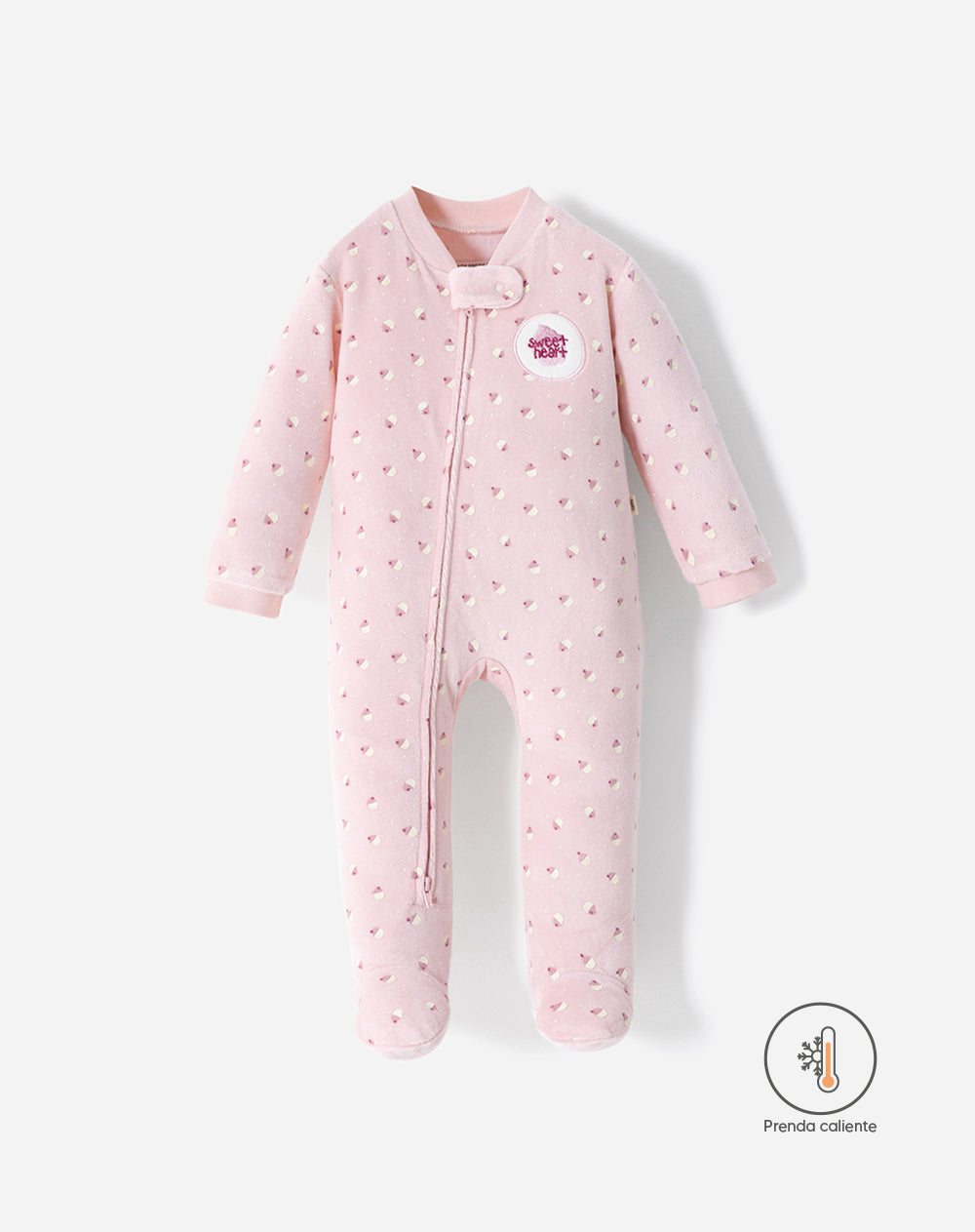 Pijama Babyfresh Cierre Doble Sentido Estampada para Bebé Niña
