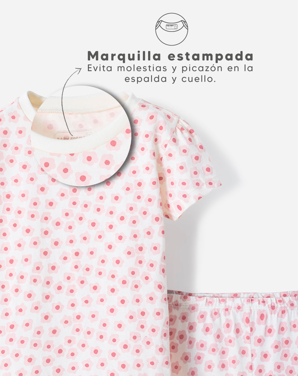 Pijama Babyfresh Camiseta y Pantalón Algodón para Niña