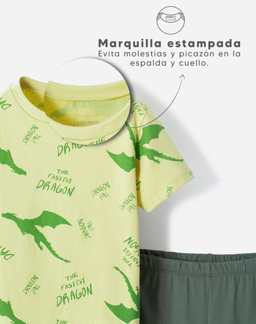 Pijama Babyfresh Camiseta y Pantalón Algodón para Niños