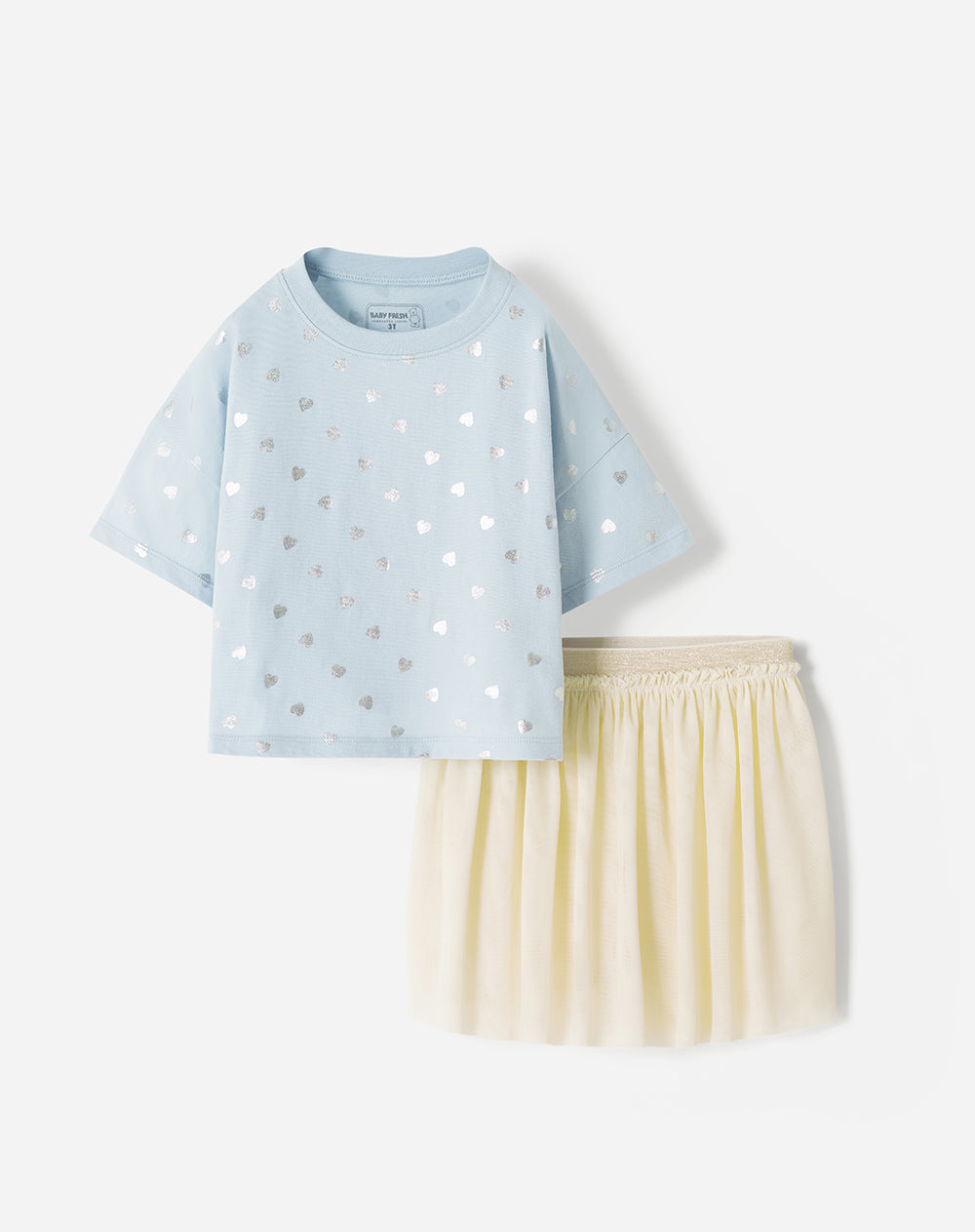 Conjunto Babyfresh Camiseta y Falda para Niña