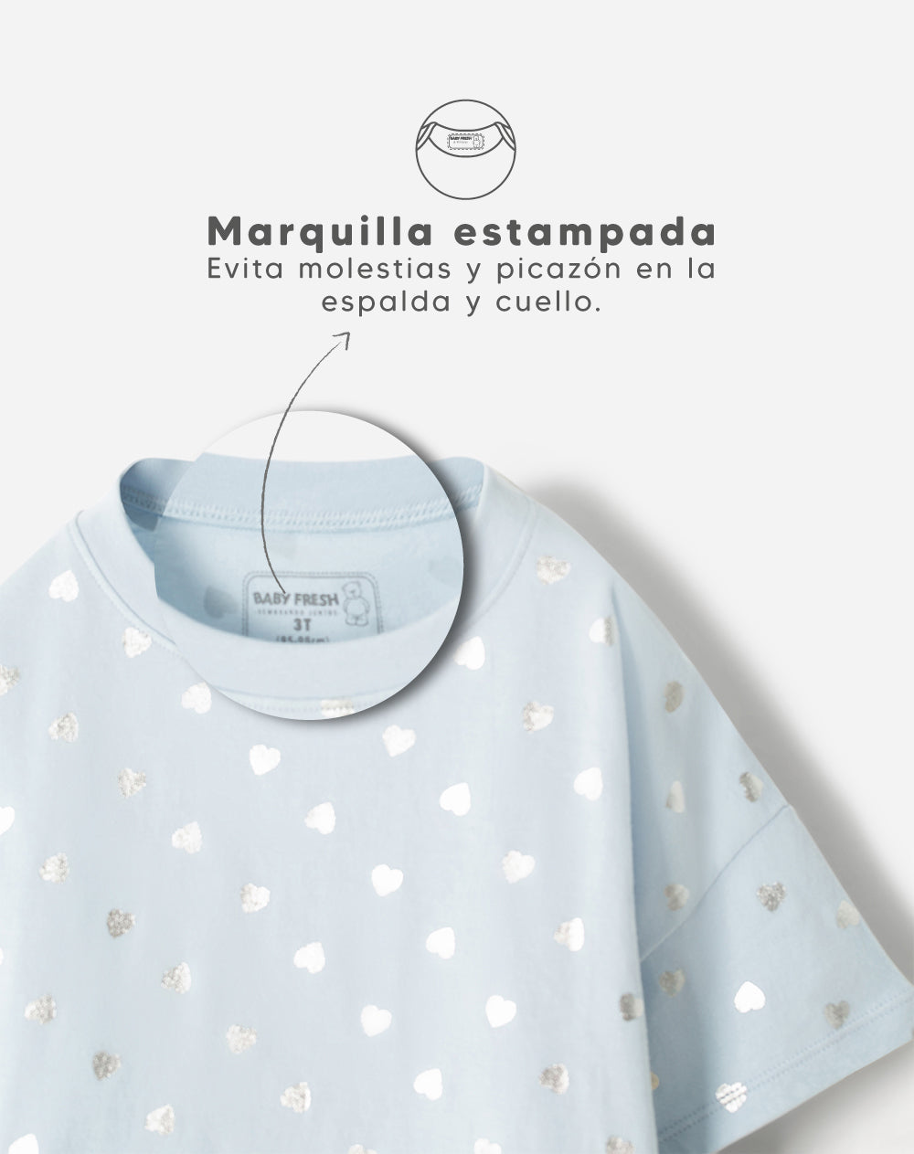 Conjunto Babyfresh Camiseta y Falda para Niña