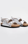Sandalias Babyfresh Tipo Birkenstock Plateadas para Niña