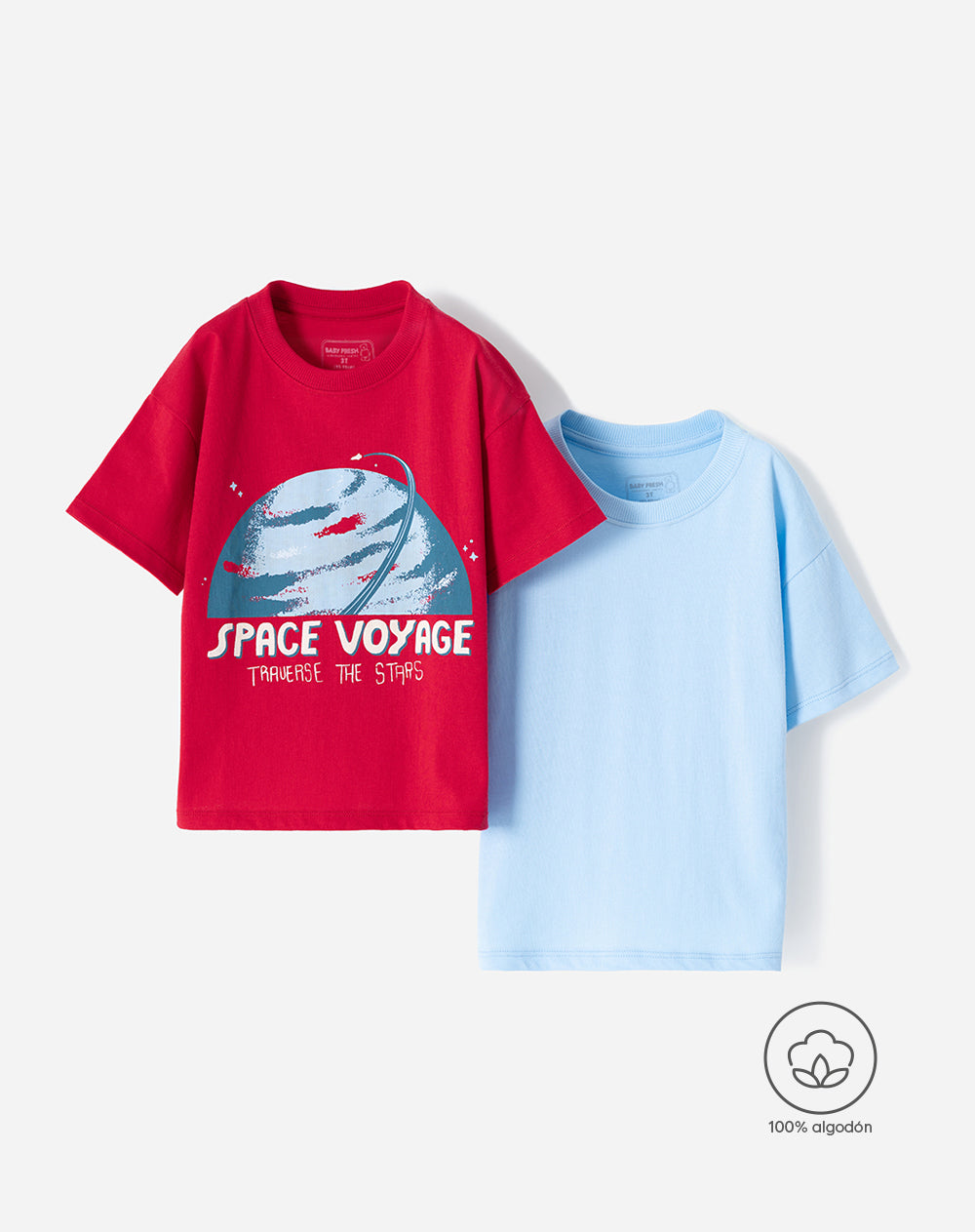Conjunto Babyfresh 2 Camisetas Algodón para Niño