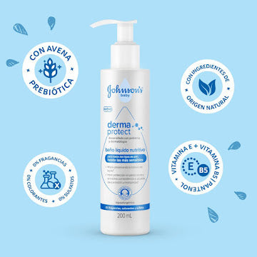 Baño Líquido Johnson’s Baby Derma Protect 200 ml