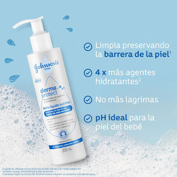 Baño Líquido Johnson’s Baby Derma Protect 200 ml