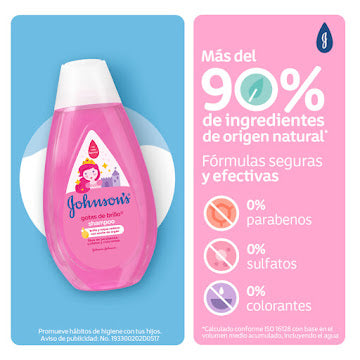 Shampoo Johnson’s Baby Gotas de Brillo 750 ml
