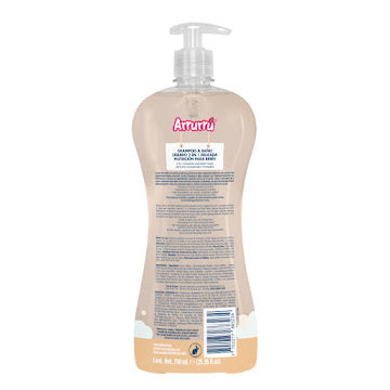 Shampoo y Baño Líquido Arrurrú 2 en 1 Delicada Nutrición 750 ml