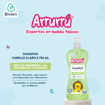 Shampoo Arrurú Cabello Claro X 750 Ml