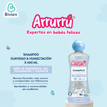 Shampoo Arrurrú Suavidad y Humectación 400 ml
