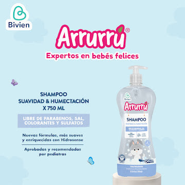 Shampoo Arrurrú Suavidad y Humectación 750 ml