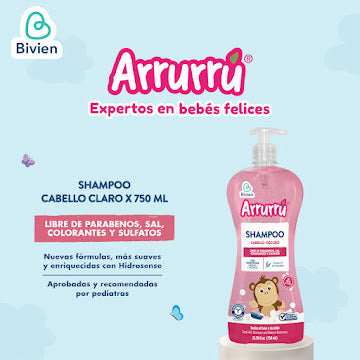 Shampoo Arrurrú Cabello Oscuro 750 ml