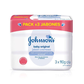 Jabón Johnson’s Baby Original Tripack 330 g