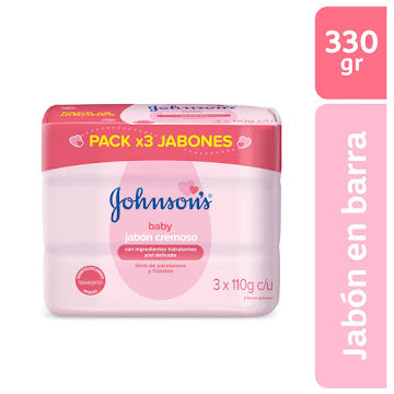 Jabón Johnson’s Baby Humectante Tripack 330 g