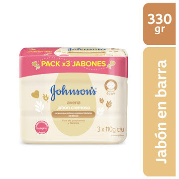 Jabón Johnson’s Baby Avena Tripack 330 g
