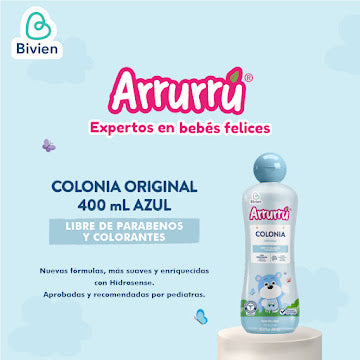 Colonia Arrurrú Naturals Fragancia Original Azul 400 ml
