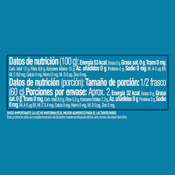 Compota Gerber Puré De Manzana Sin Azúcar Frasco X 113 Gr